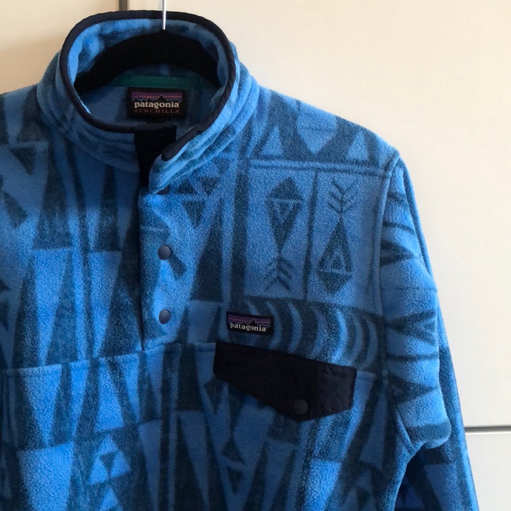 Patagonia Aztec Synchilla Fleece Snap-T Pullover